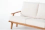 Amari Natural 81" Outdoor Sofa With Cream Cushions - Detail