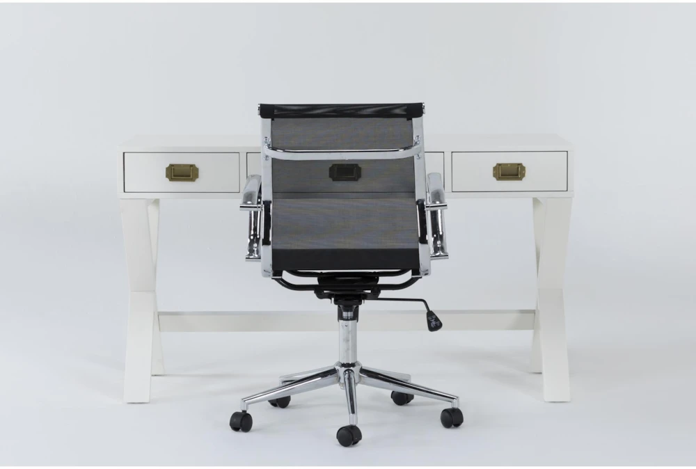 Adams White Desk + Wendell Office Chair