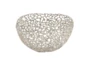 16 Inch Silver Aluminum Perforated Nest Bowl Basket - Signature