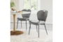 Logan Grey Contract Grade Faux Leather Dining Chair Set Of 2 - Room