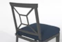 Martinique Navy Outdoor Dining Side Chairs Set Of 4 - Detail