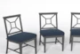 Martinique Navy Outdoor Dining Side Chairs Set Of 4 - Detail