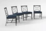 Martinique Navy Outdoor Dining Side Chairs Set Of 4 - Side