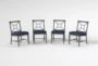 Martinique Navy Outdoor Dining Side Chairs Set Of 4 - Signature