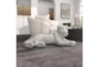 39 Inch Silver Polystone Glam Leopard Sculpture With Carved Faceted Diamond Exterior - Room