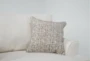 Belinha II Opal White Fabric 2 Piece Oversized Arm Chair & Storage Ottoman Set - Detail