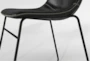 Cobbler Black Faux Leather Dining Side Chair Set Of 2 - Detail
