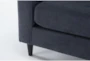 Ami Slate Grey Fabric 83" Sofa with Reversible Chaise - Detail