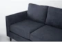 Ami Slate Grey Fabric 83" Sofa with Reversible Chaise - Detail