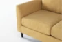Ami Sun Yellow Fabric 3 Piece Sofa, Loveseat & Swivel Arm Chair Set - Detail