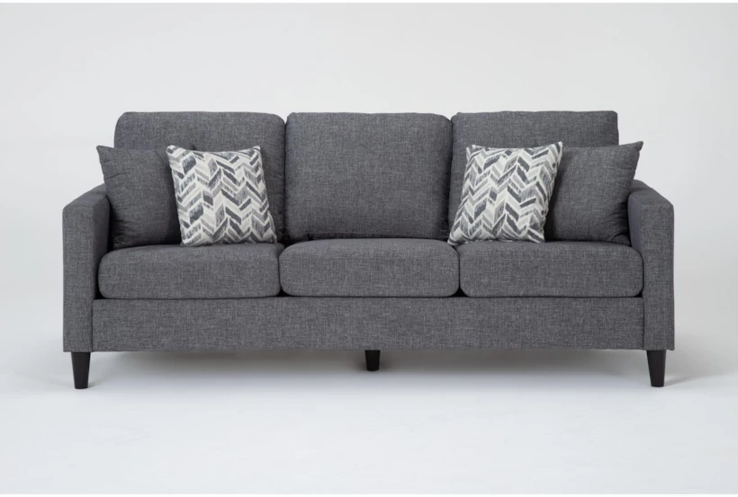 Stark Dark Grey Fabric Sofa - 360