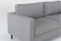Calais Gravel Grey Fabric Modern 3 Piece Sofa, Arm Chair & Ottoman Set - Detail