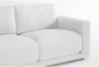 Dreanna White 4 Piece L-Shaped Sectional with Leather Swivel Chair & Leather Ottoman - Detail