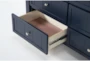 Luca Blue 6-Drawer Dresser - Detail