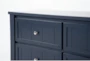 Luca Blue 6-Drawer Dresser - Detail