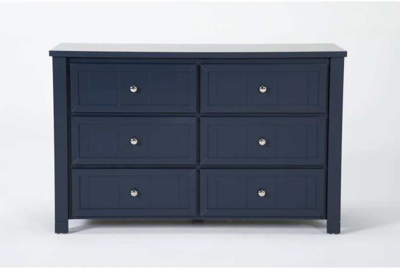 Luca Blue 6-Drawer Dresser - 360