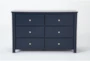 Luca Blue 6-Drawer Dresser - Signature