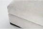 Santo Foam Beige Performance Fabric Microfiber 56" Fabric Oversized Chair/Ottoman Set - Detail