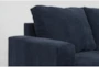 Bonaterra Midnight Blue Fabric 97" Sofa with Reversible Chaise - Detail