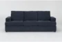 Bonaterra Midnight Blue Fabric 97" Queen Memory Foam Sleeper Sofa Bed - Signature