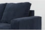 Bonaterra Midnight Blue Fabric 127" 2 Piece U-Shaped Sectional with Right Arm Facing Queen Memory Foam Sleeper Sofa Bed Chaise & Left Arm Facing Corner Chaise - Detail