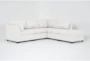 Solimar Sand White Fabric 5 Piece Modular L-Shaped Sectional with 2 Corners, 2 Armless Chairs & Storage Ottoman - Signature