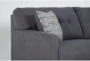 Callahan Charcoal Grey Fabric 105" 2 Piece L-Shaped Sectional with Right Arm Facing Chaise - Detail