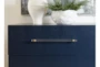 Auggie Navy 24" 2-Drawer Nightstand With USB - Detail