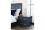 Auggie Navy 24" 2-Drawer Nightstand With USB - Room