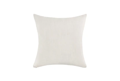 Accent Pillow - Ivory Linen + Cotton Fringe Edge 22X22