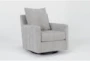 Bonaterra Dove Grey Fabric Swivel Glider Arm Chair - Signature