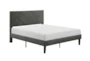 Miles Grey Full Upholstered Platform Bed - Signature
