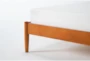 Alton Cherry II Queen Wood Platform Bed & Headboard 3 Piece Bedroom Set Set With 2 Night Tables - Detail