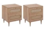 Canary Cane 2-Drawer Nightstand Set Of 2 - Signature