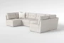 Switch Boucle 134" Fabric 6 Piece Modular Sectional - Side