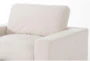 Zone Cream White Fabric Oversized Arm Chair - Detail