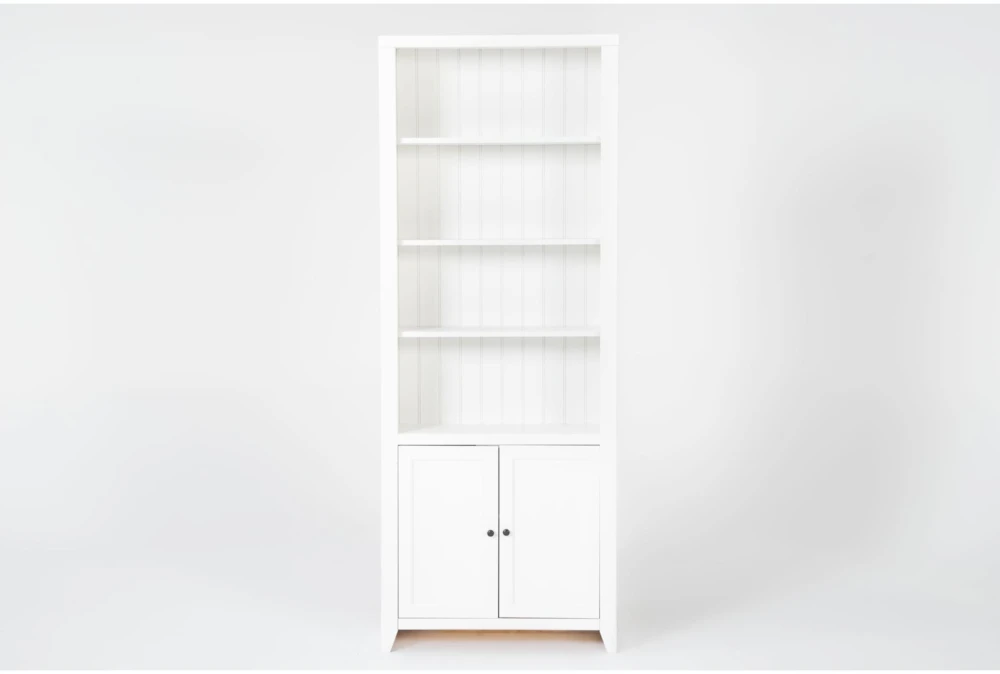 Westlawn 84" White Bookcase With Doors