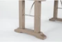 Cambria 60" Lift Top Trestle Desk - Detail