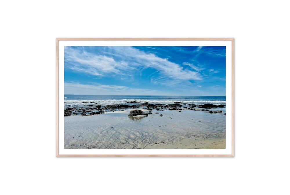 40X30 Malibu Beachscape With Natural Frame