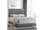 Archer Grey Full Upholstered Panel Bed - Room