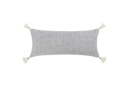 La Borla Throw Pillow - Gray – JAVIER STUDIO