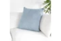 22X22 Blue Boucle Square Throw Pillow - Room