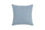 22X22 Blue Boucle Square Throw Pillow - Signature