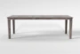Hartfield II Grey Wood Rectangular Dew  66-90" Extendable Dining Table, Made in the USA - Back
