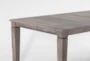Hartfield II Grey Wood Rectangular Dew  66-90" Extendable Dining Table, Made in the USA - Detail