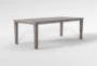 Hartfield II Grey Wood Rectangular Dew  66-90" Extendable Dining Table, Made in the USA - Side