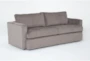 Basil Grey Fabric Queen Memory Foam Sleeper Sofa Bed - Side