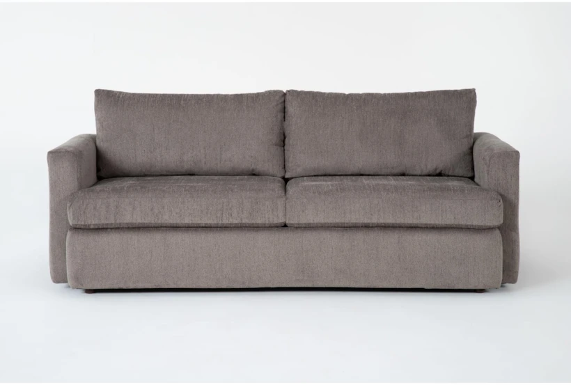Basil Grey Fabric Queen Memory Foam Sleeper Sofa Bed - 360
