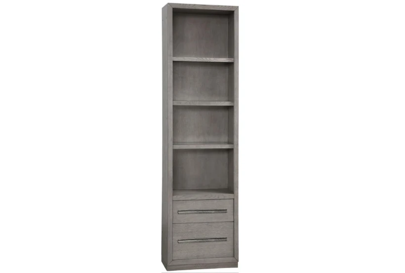 Hayward 86" Open Top Bookcase With Drawers + LED Lights - 360