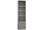 Hayward 86" Open Top Bookcase With Drawers + LED Lights - Signature